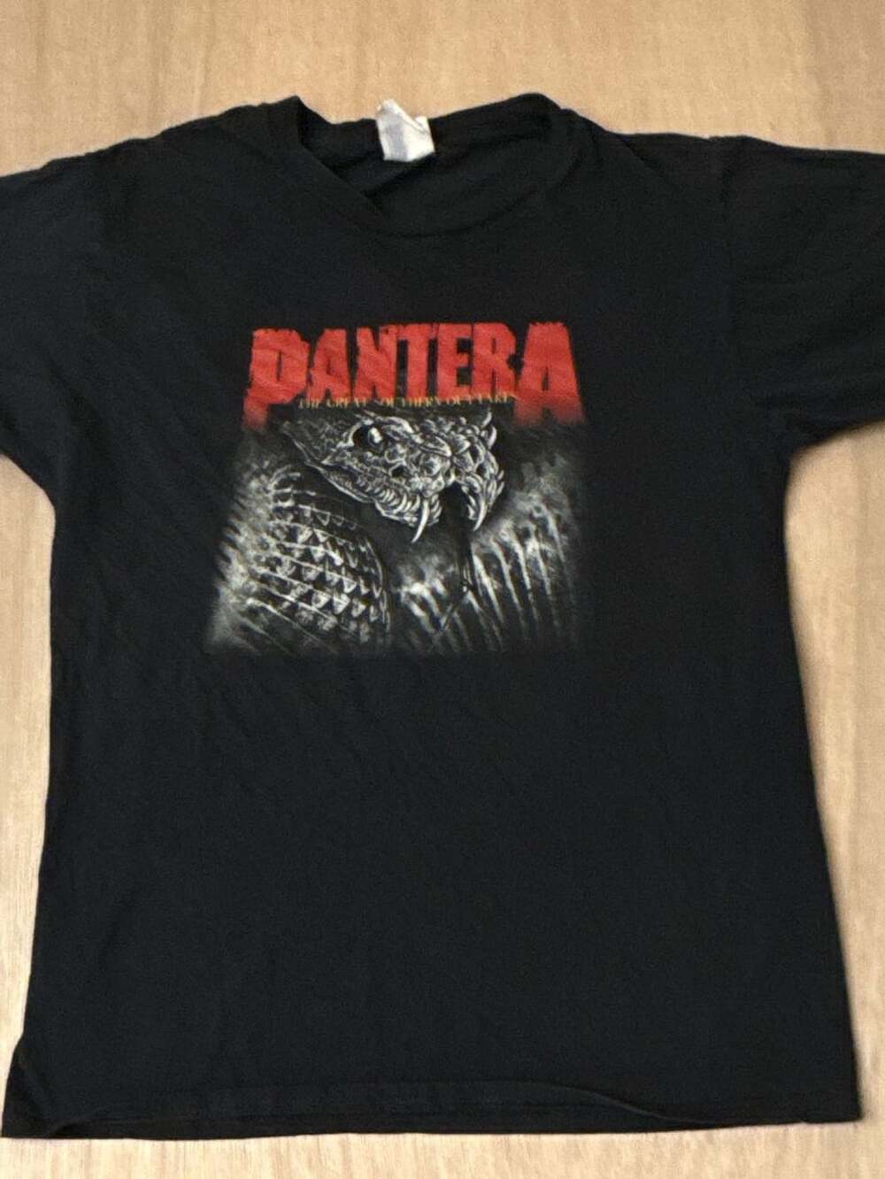 Pantera The Great Southern Outtakes Album Snake Black T-Shirt